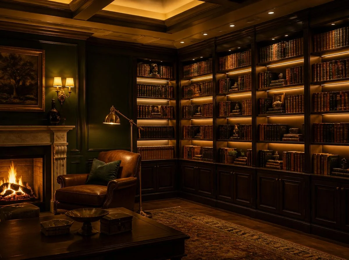 Light Your Library Like a Luxury Retreat