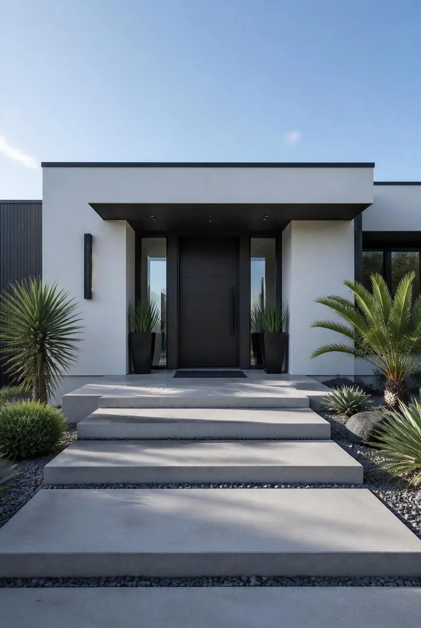 Minimalist Flat Roof Overhang