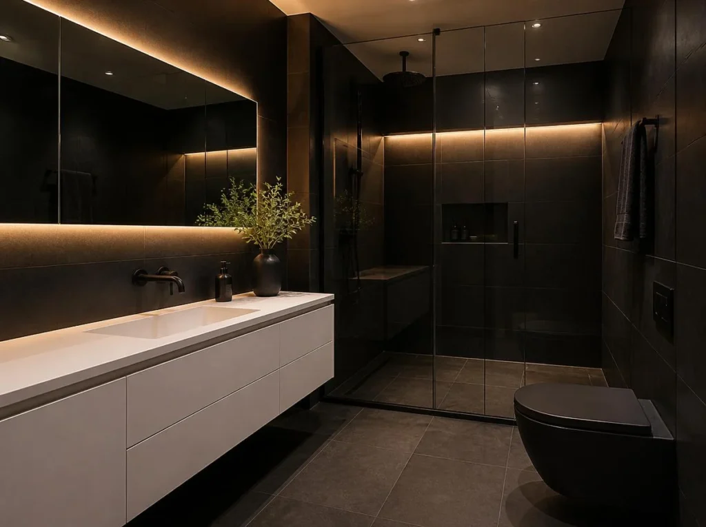 Select a Bold Modern Bathroom Color Palette