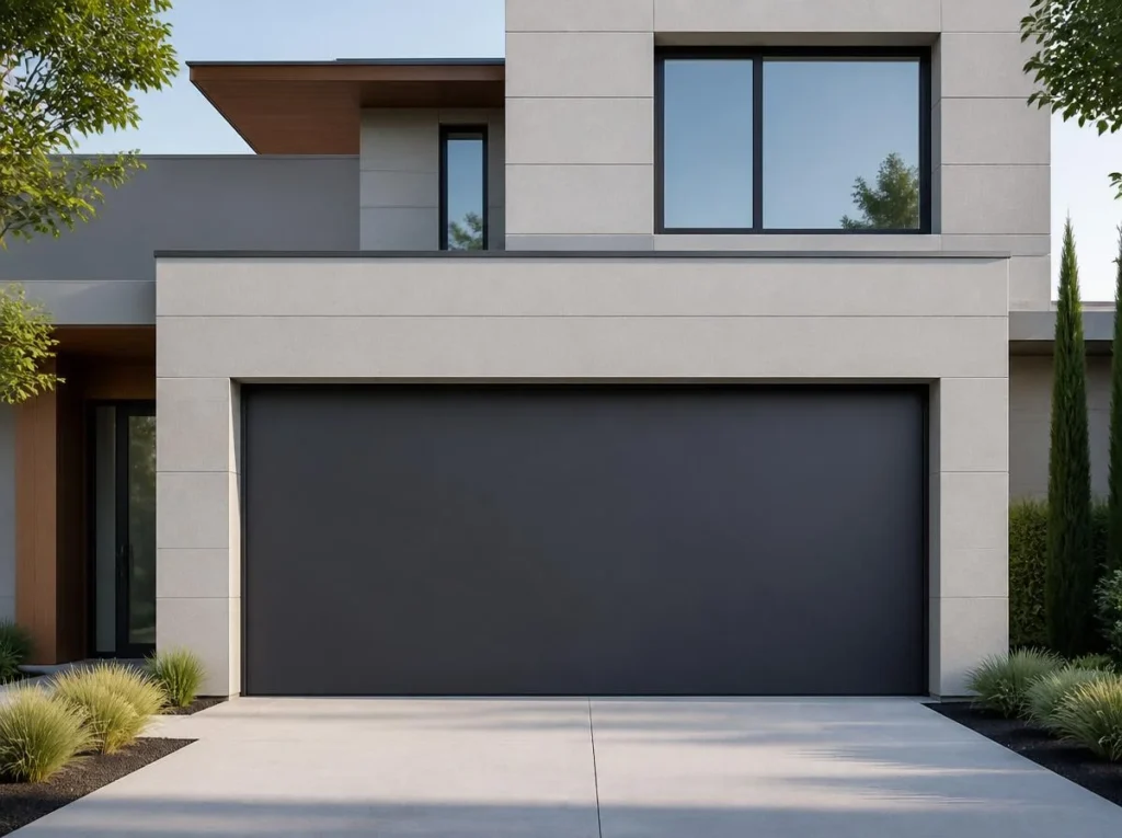 Sleek Flush Panel Garage Doors for Modern Homes