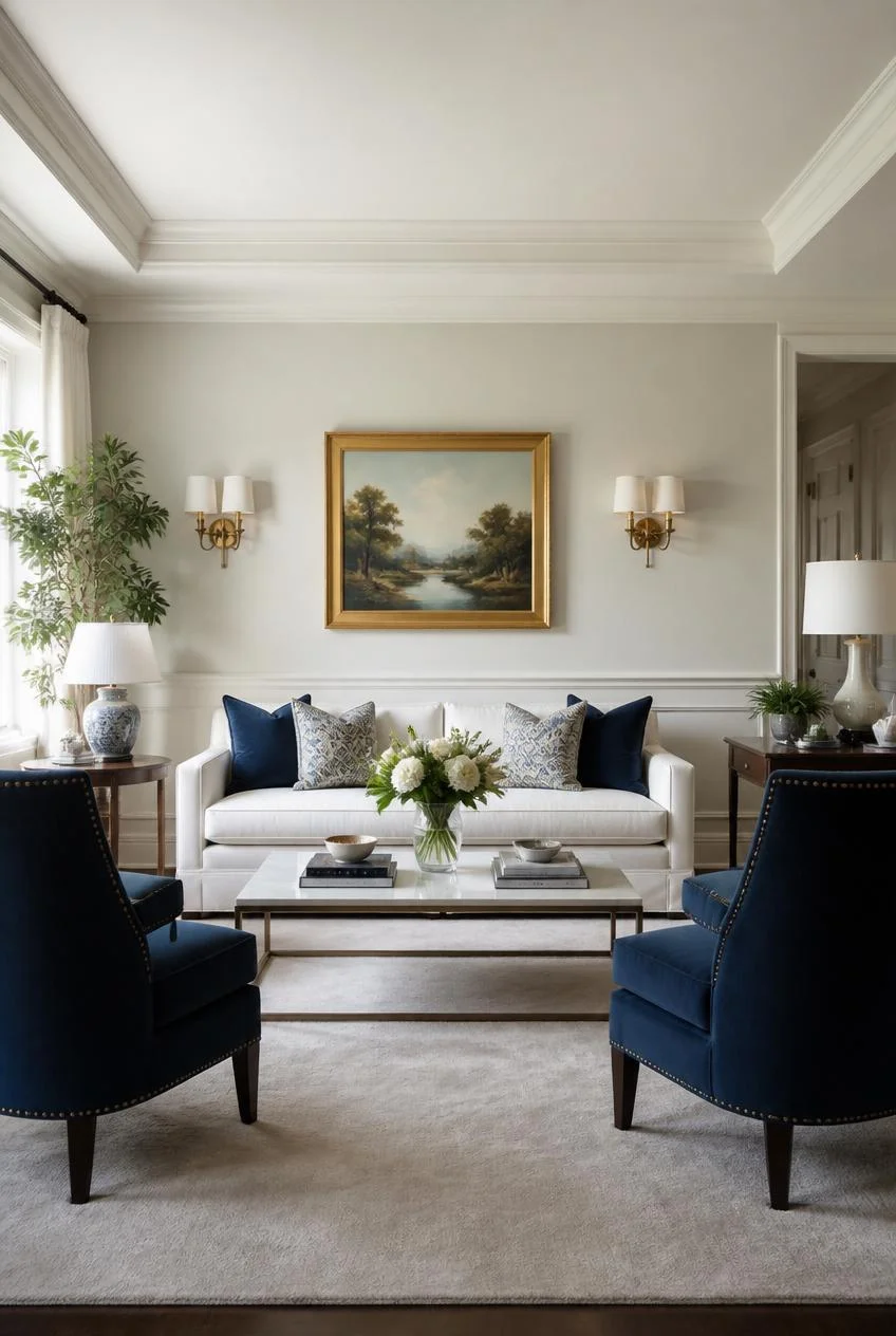 Traditional Symmetry With Matching Armchairs