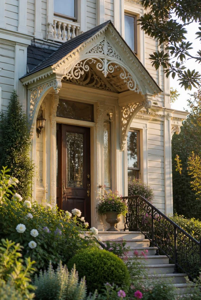 Victorian Ornate Bracket Awning