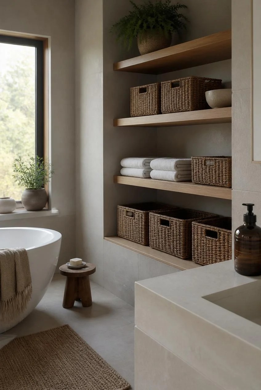Wicker and Woven Storage for Natural Texture