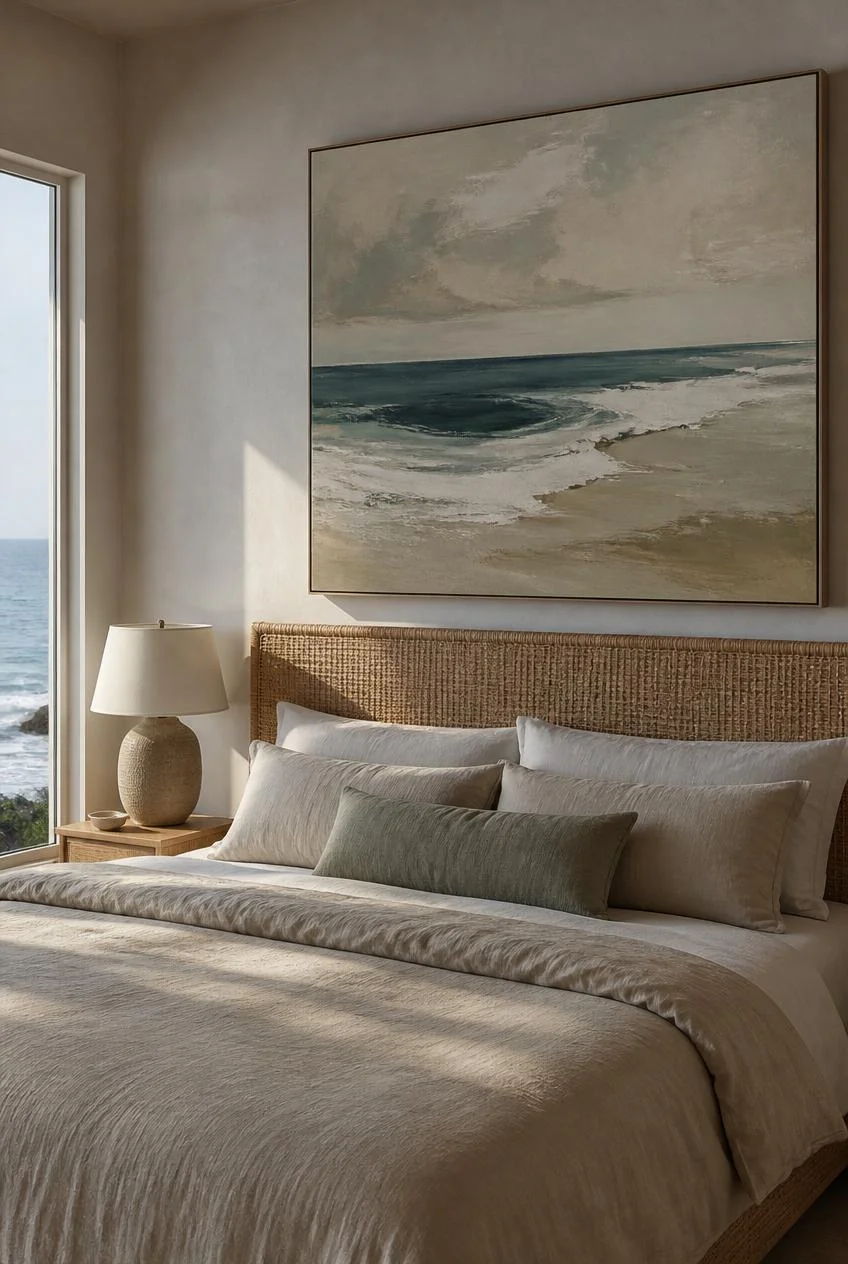 A Large-Scale Seascape or Abstract Coastal Artwork