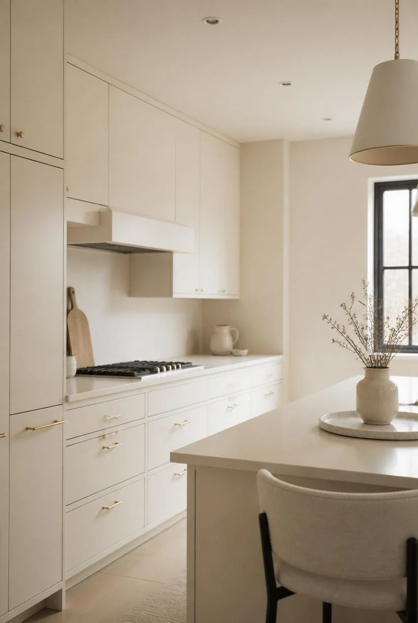 A Neutral Monochromatic Color Scheme in Warm White