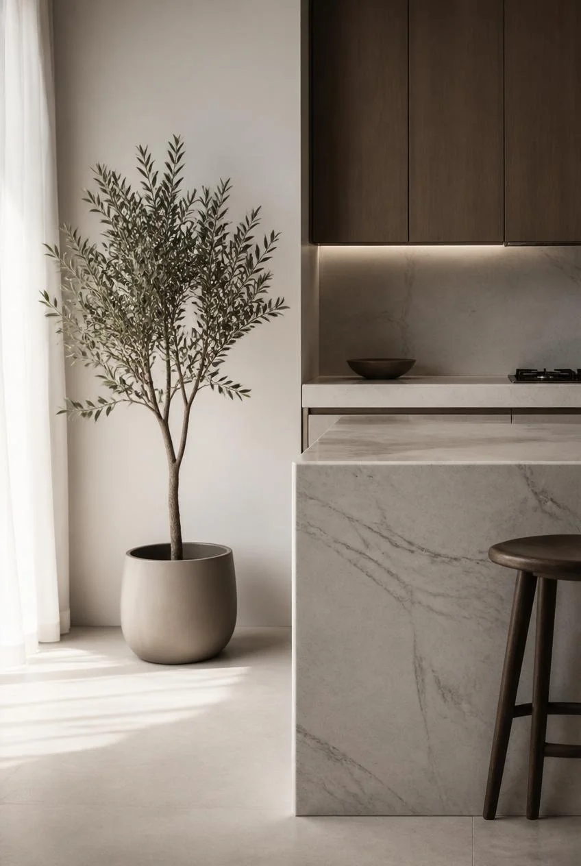 A Single Living Element to Anchor the Room