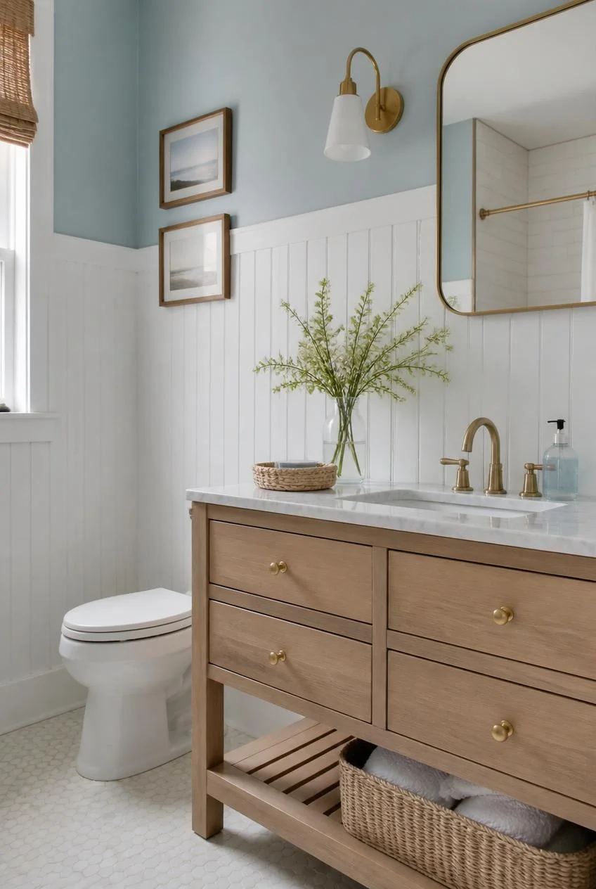 Beadboard Paneling as Coastal Wainscoting