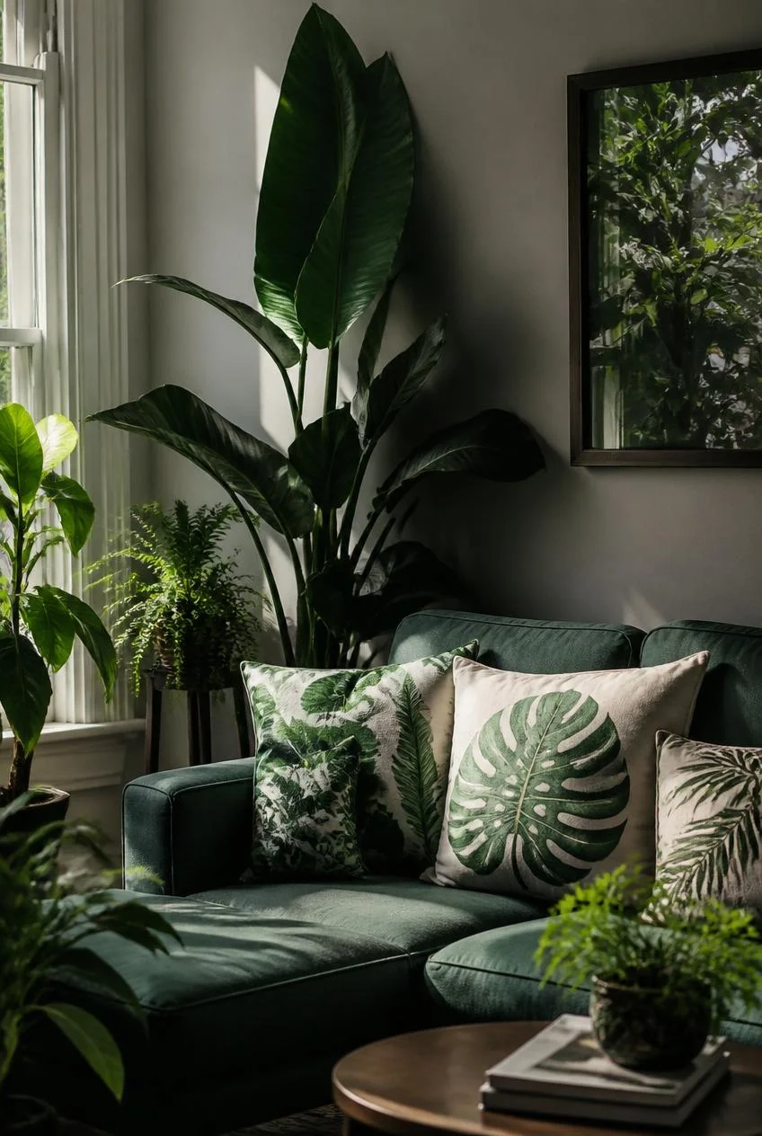 Botanical Prints and Live Greenery