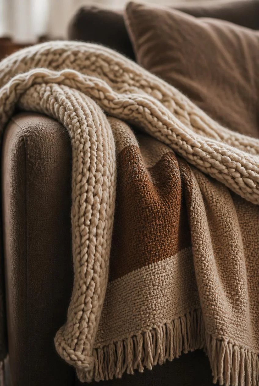 Chunky Knit Throws and Wool Blankets