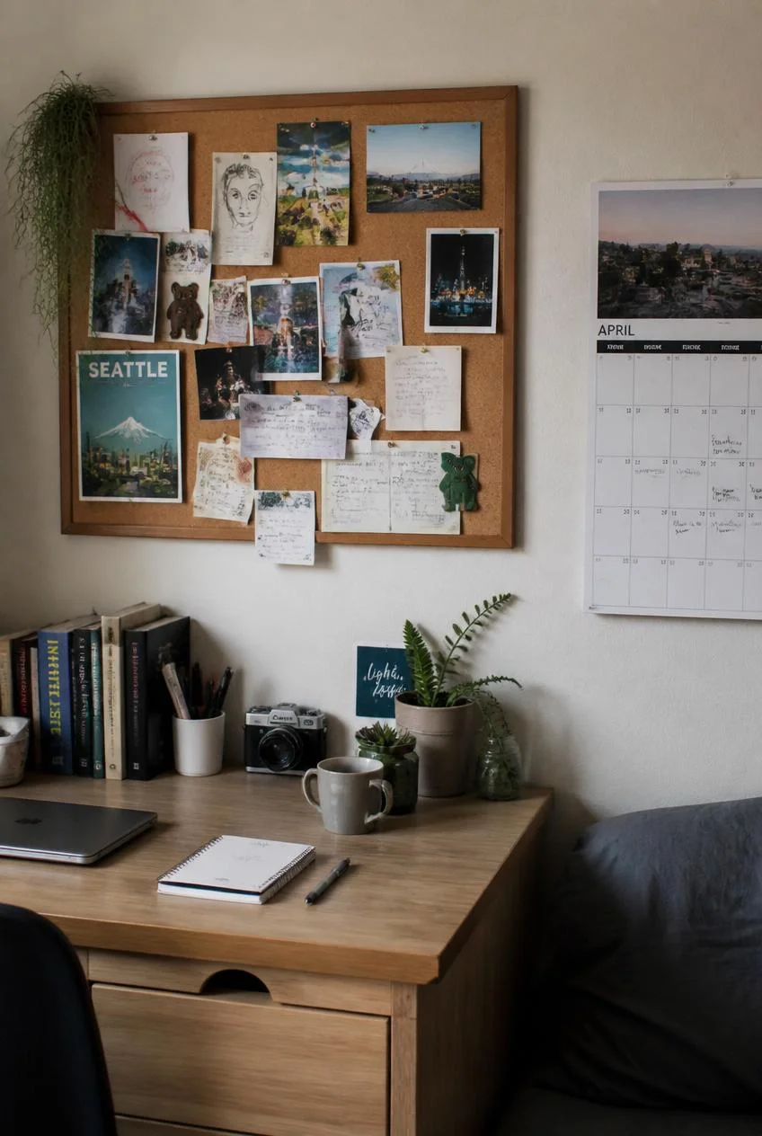 Cork Board or Wall Calendar for Deadlines