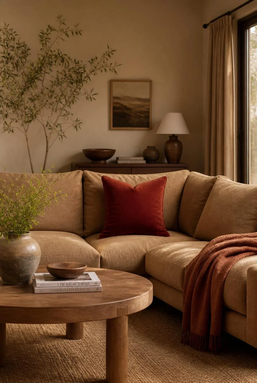 Earth Tone Color Palette with Bold Accents