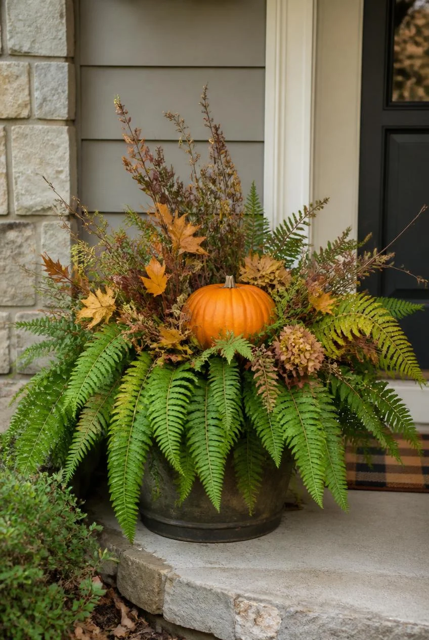 Fern to Fall Transition Planters