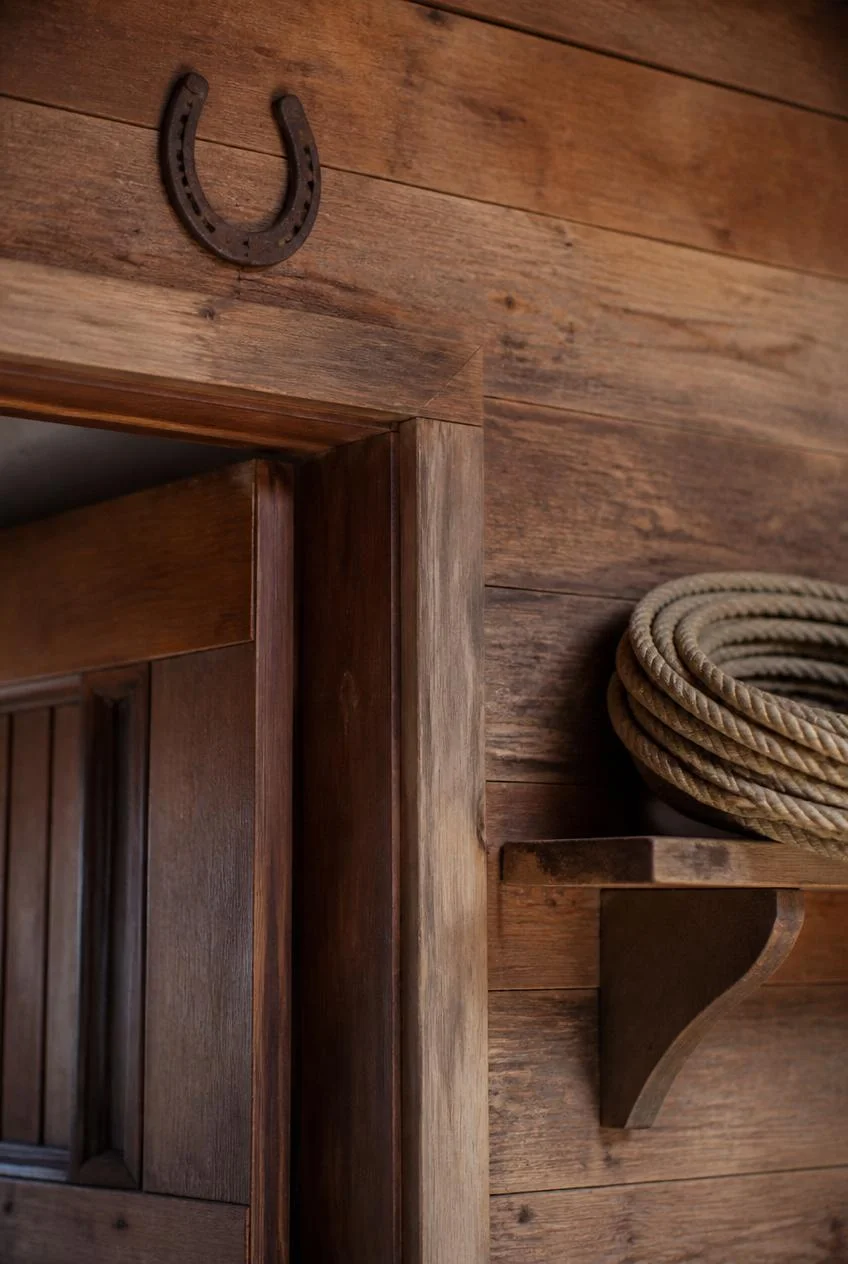 Horseshoe and Rope Accents