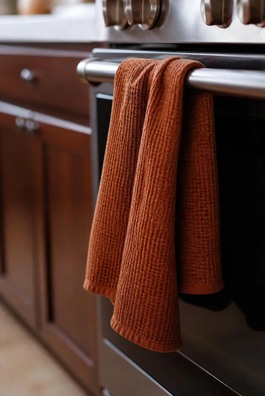 Layered Linens and Fall Dish Towels