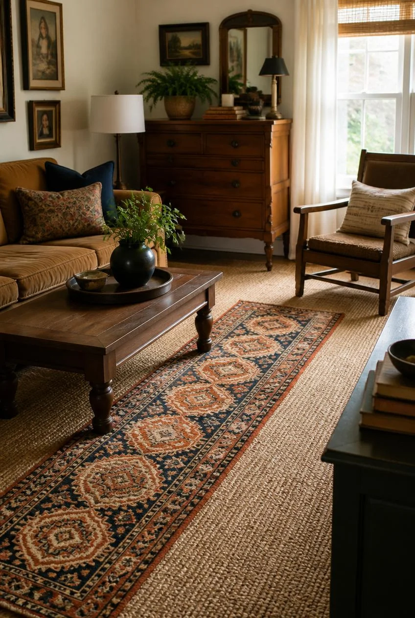 Layered Rugs in Deeper Textures