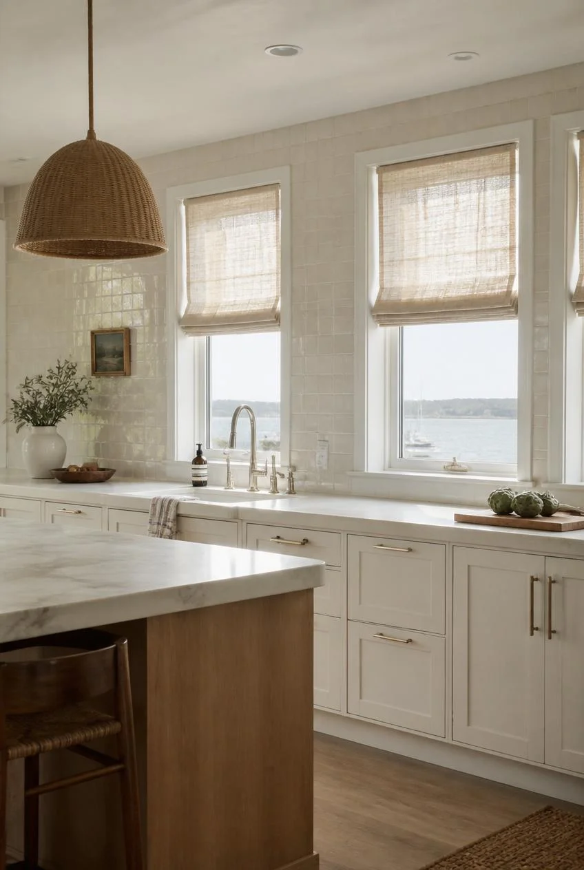 Linen Roman Shades for Breezy Window Treatments