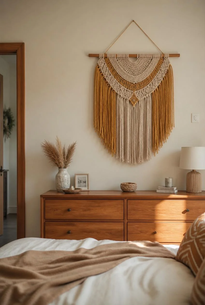 Macrame Wall Hangings in Warm Neutrals