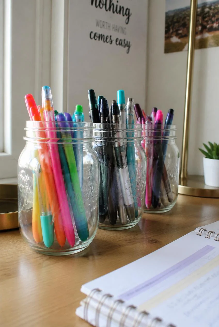 Mason Jar or Cup Pen Holders