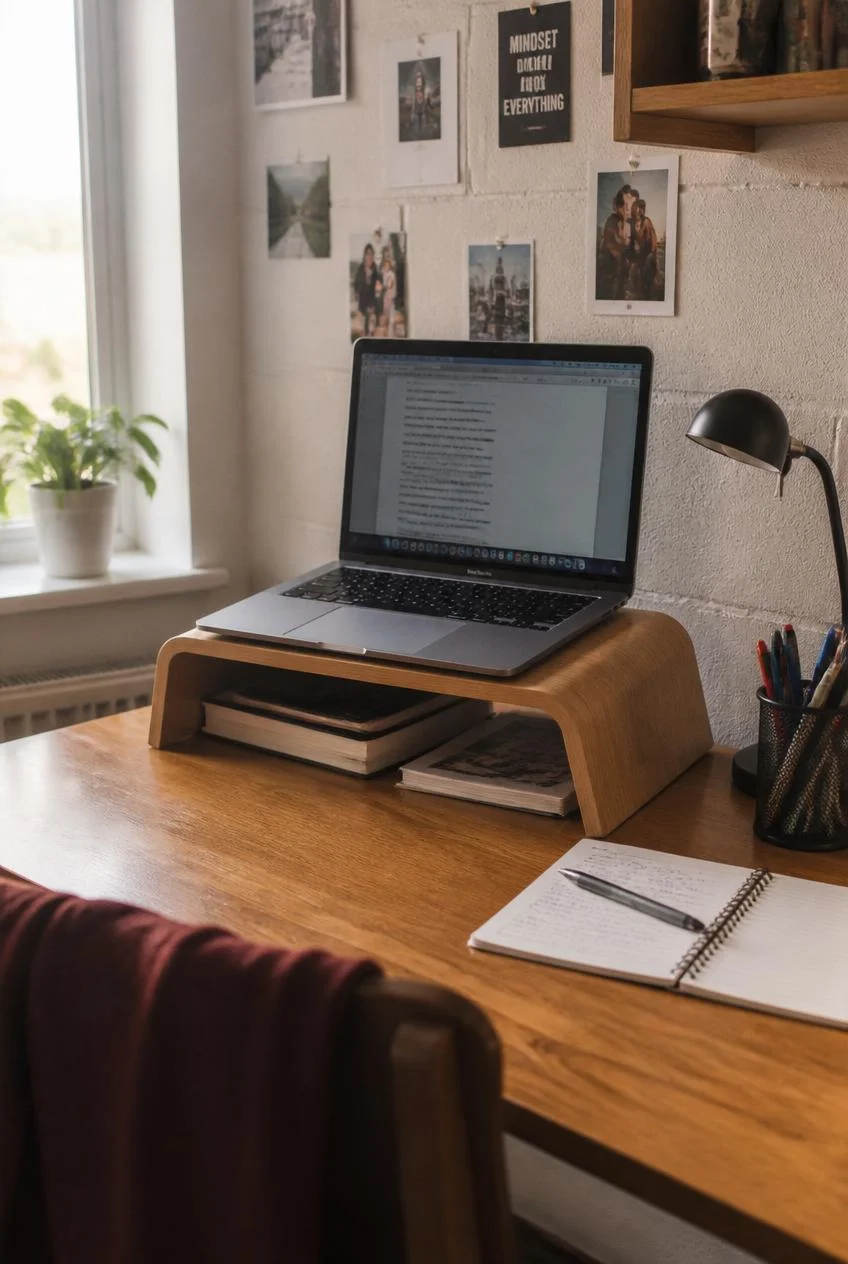 Monitor Stand or Riser for an Elevated Screen