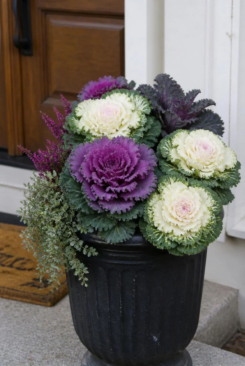 Ornamental Cabbage and Kale Planters