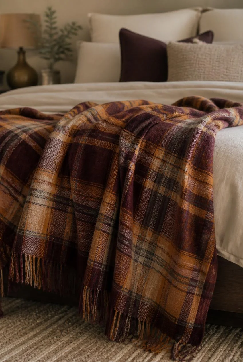 Plaid and Tartan Throw Blankets