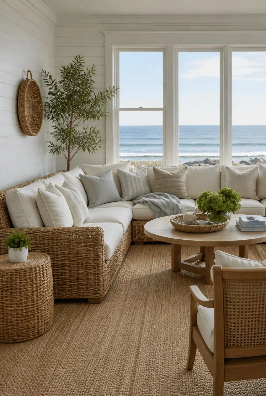 Rattan and Wicker Furniture as the Room's Natural Backbone