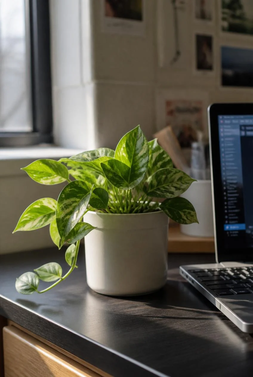 Small Potted Plant for a Calming Touch