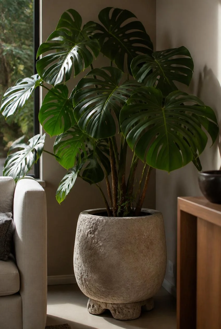 Statement Monstera or Fiddle Leaf Fig Focal Point