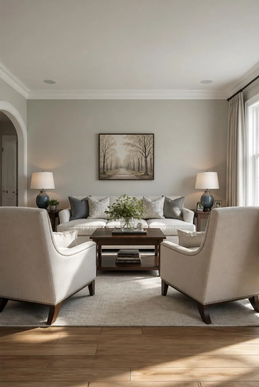 Symmetrical Furniture Arrangement