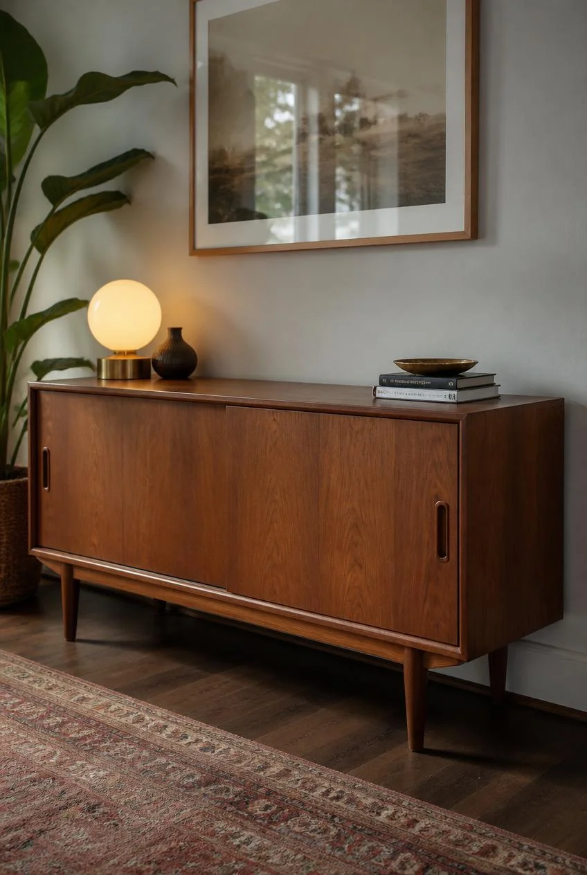 Teak or Walnut Sideboard