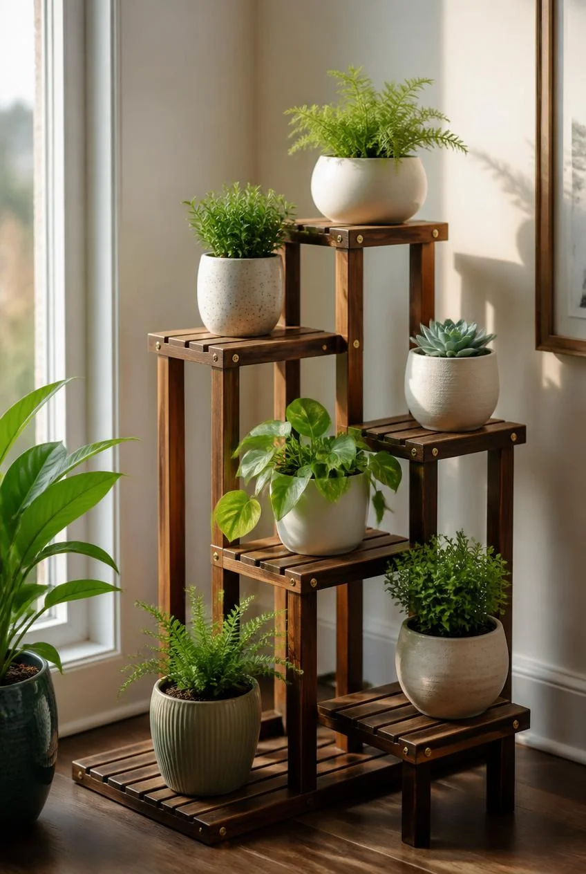 Tiered Plant Stand for Vertical Display