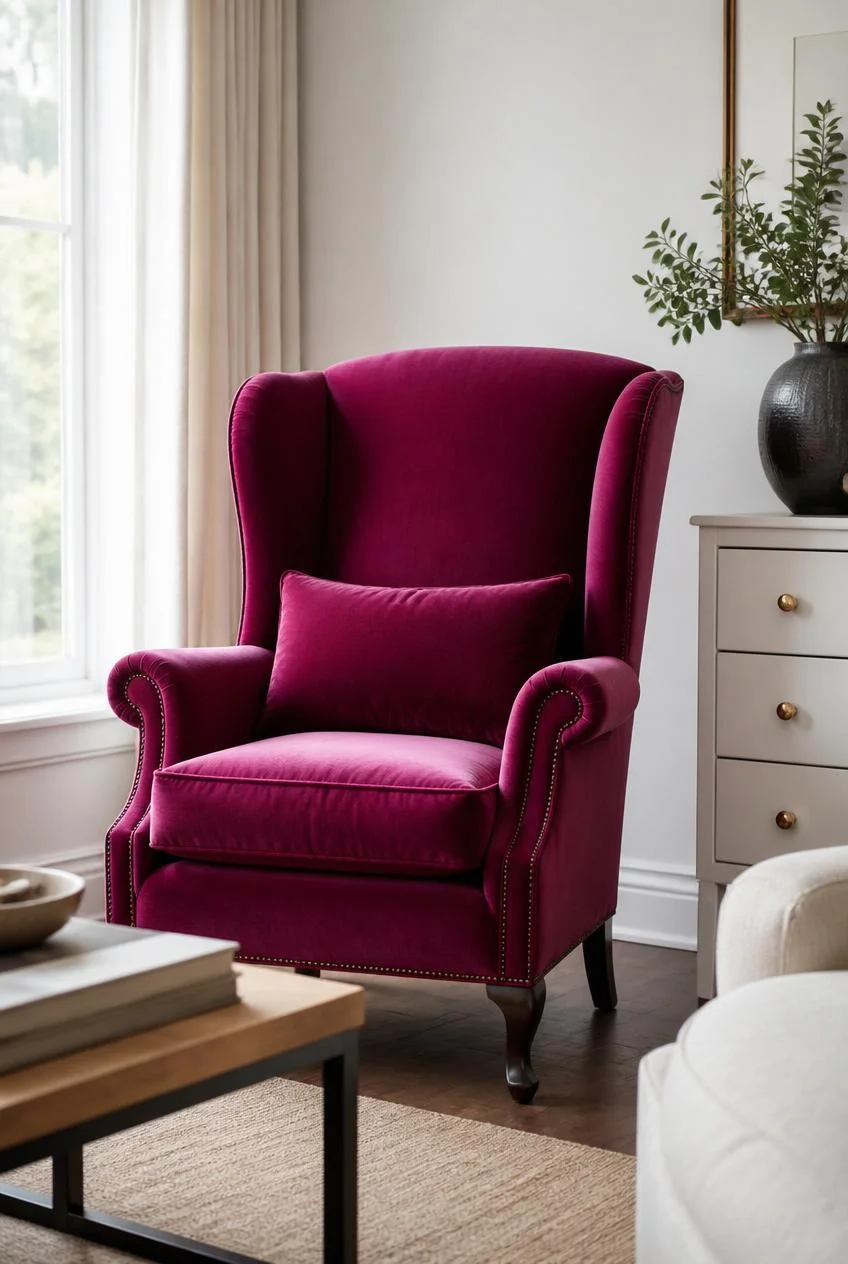 Timeless Furniture Silhouettes with Bold Upholstery