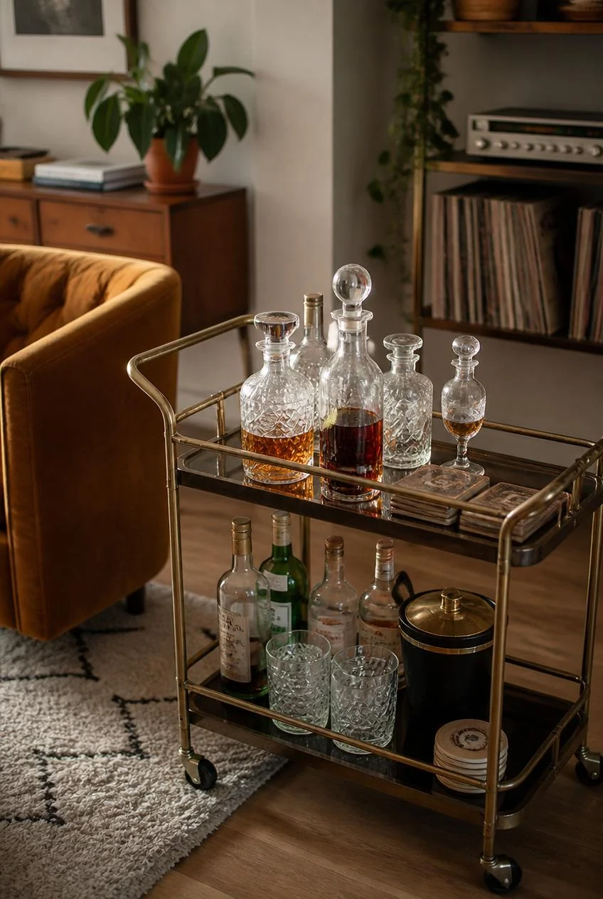 Vintage Record Cabinet or Bar Cart