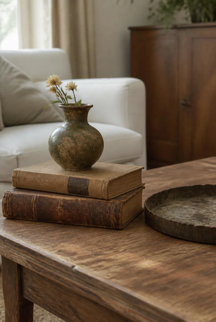 Vintage and Thrifted Coffee Table Styling