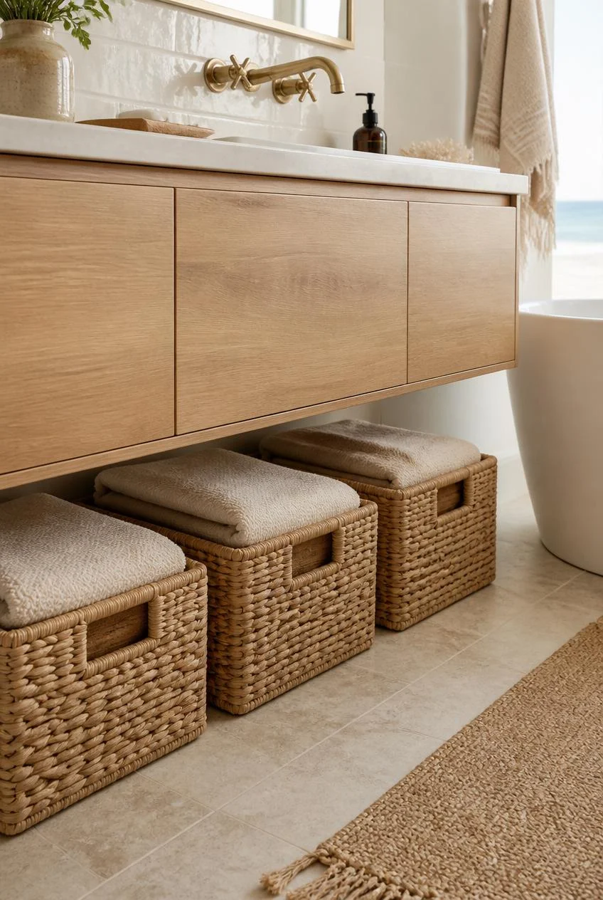 Wicker and Rattan Storage Baskets for Organic Organisation