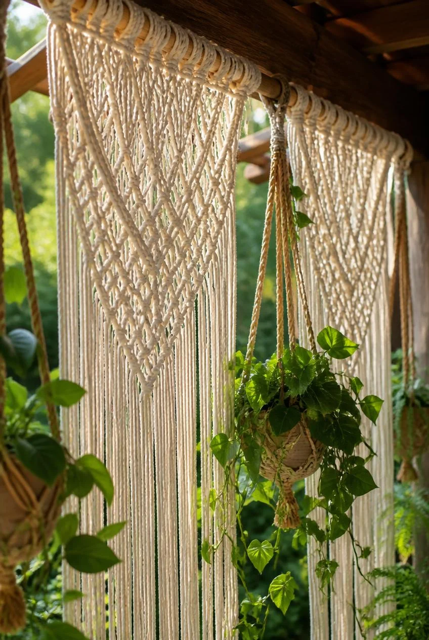 Macrame Wall Hangings and Plant Hangers