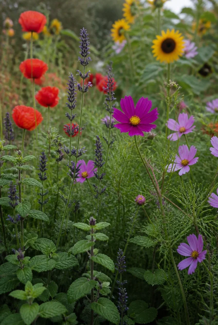 Wildflower and Herb Garden Beds
