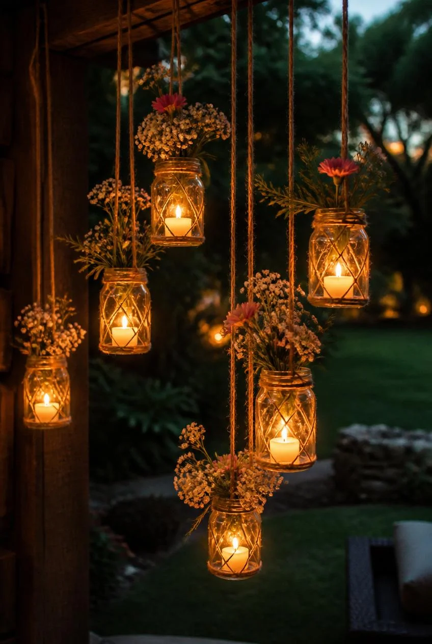 Mason Jar Lantern Lighting