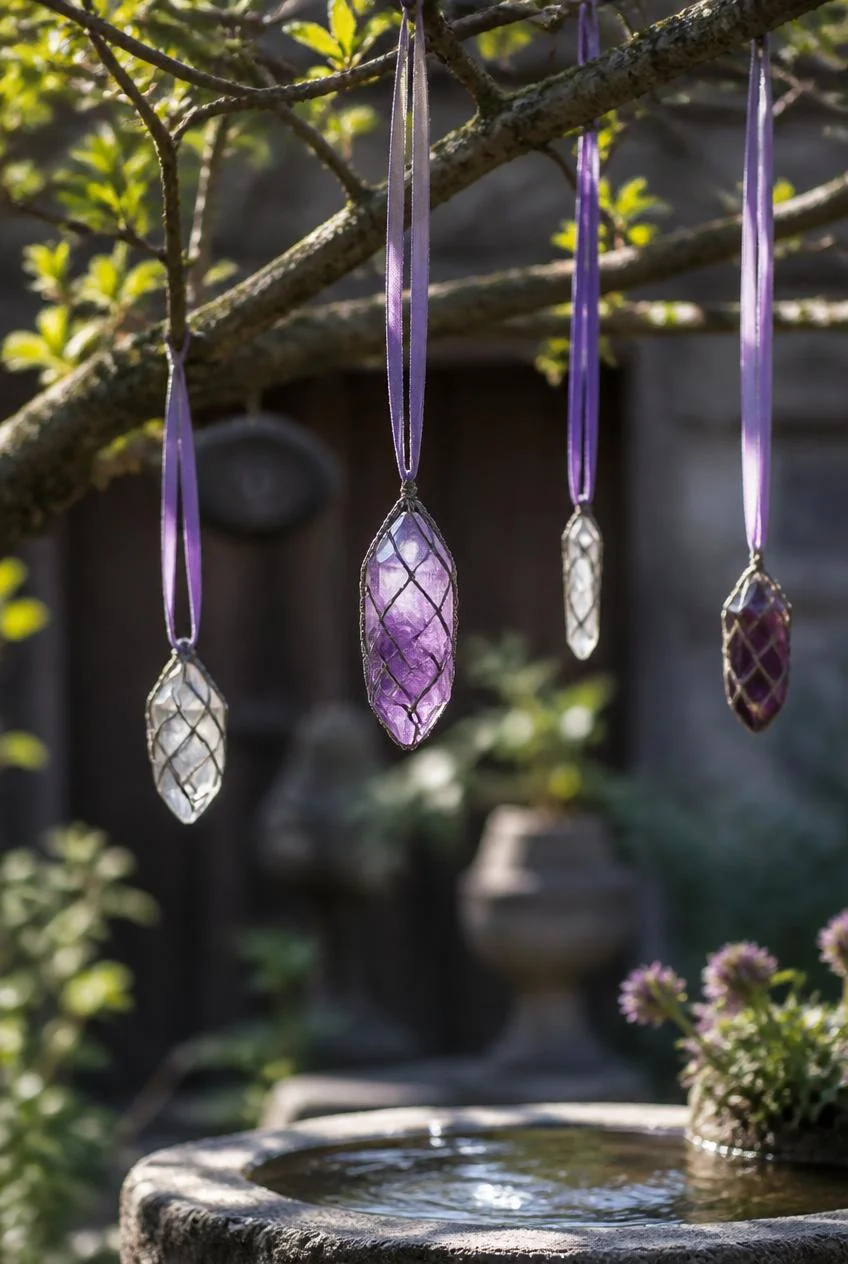 Hanging Crystal Garden Decor