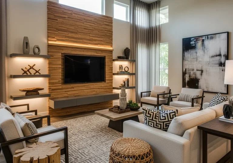 Living Room Wall Designs 2026: Modern TV Wall & Decor Ideas