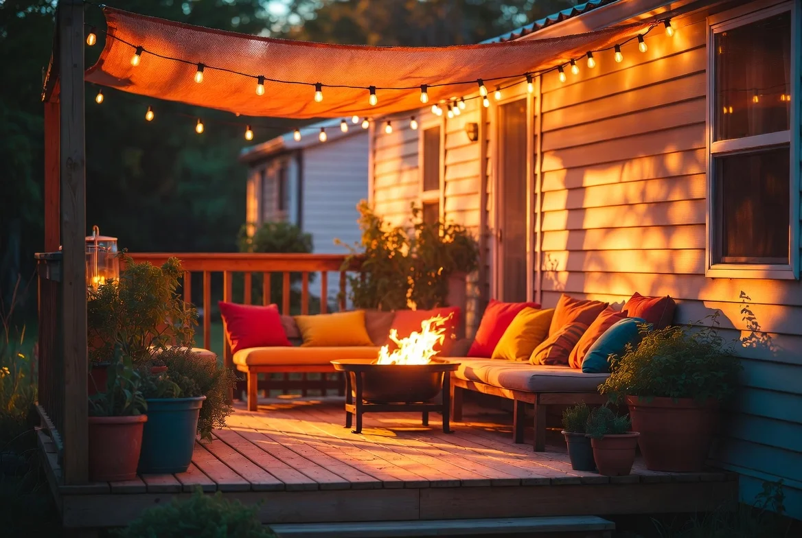 18 Budget-Friendly Ideas to Create a Cozy Outdoor Space for Your Mobile Home
