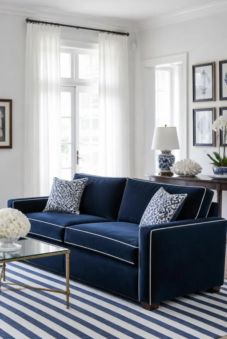 25 Blue and White Living Room Ideas That Get the Design Balance Just Right