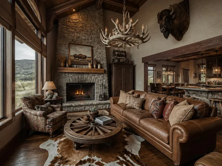 22 Western Living Room Decor Ideas for a Cozy Rustic Home