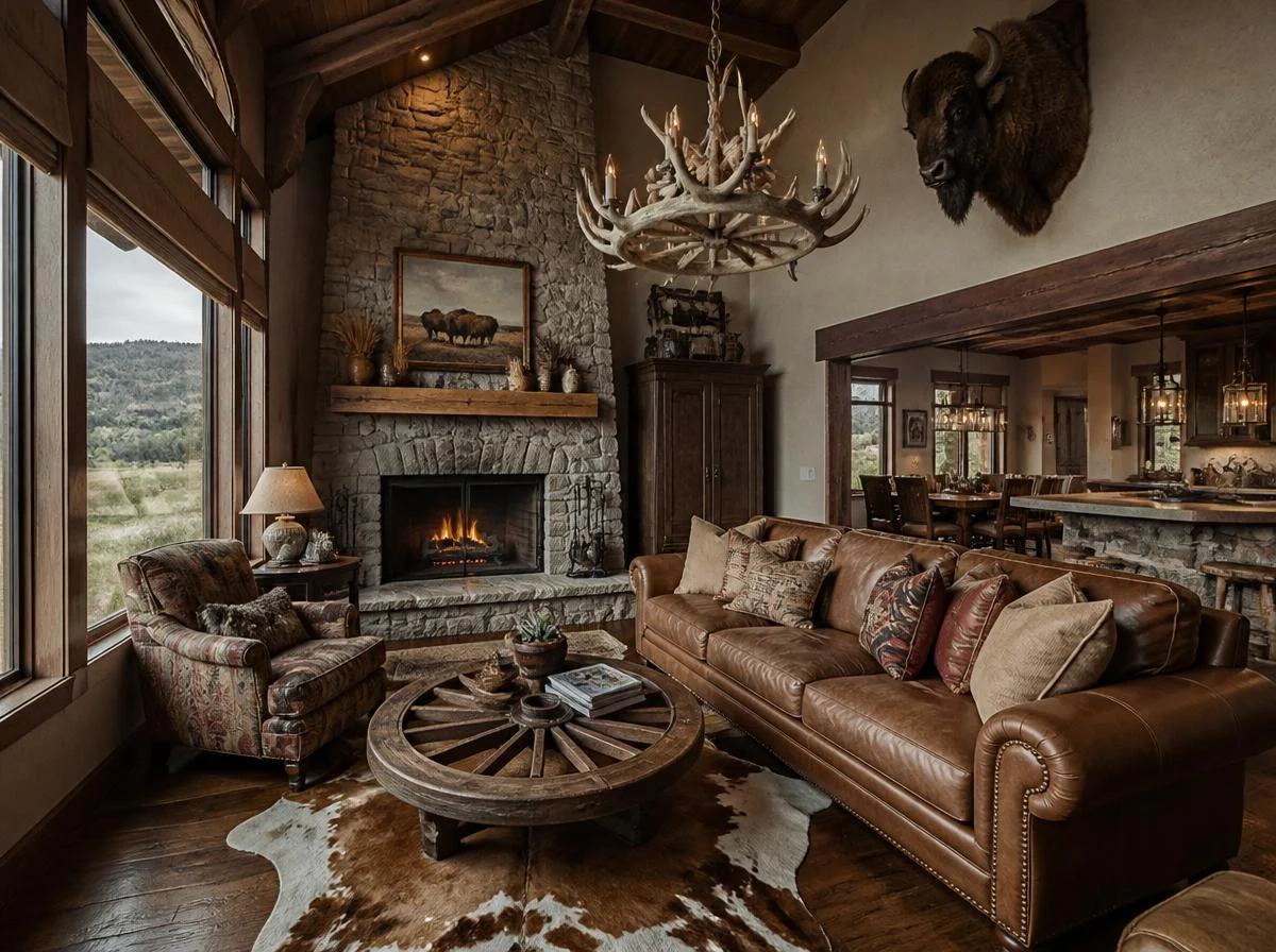 22 Western Living Room Decor Ideas for a Cozy Rustic Home